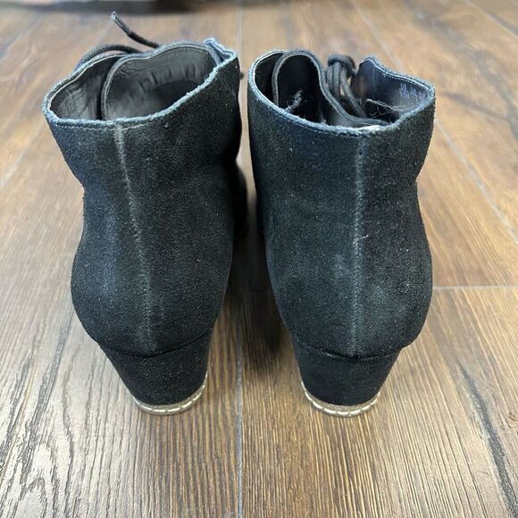 Franco Sarto Albi Womens Wedge Heel Bootie Black US Size 9.5 - Picture 5 of 6